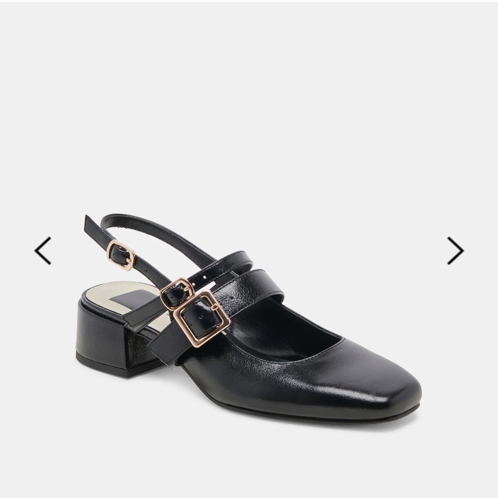 Dolce Vita Patzy Midnight Crinkle Block Heel Size 7